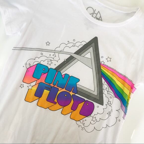 Chaser Pink Floyd Rainbow Slouchy Graphic Tee - Picture 2 of 5